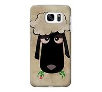 Cute Cartoon Unsleep Black Sheep Funda Carcasa Case para Samsung Galaxy S7