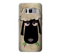 Cute Cartoon Unsleep Black Sheep Funda Carcasa Case para Samsung Galaxy S8