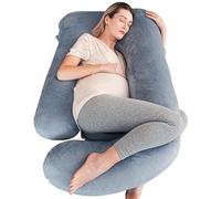 Cute Castle Almohadas de Embarazo, Almohada de Maternidad Suave en Forma de U con Funda extraíble, Almohadas de Cuerpo Completo para Adultos Que Duermen - Imprescindibles para el Embarazo - Jumbo 57