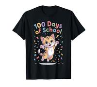 Cute Cat 100 Days of School Celebration for Kids Camiseta