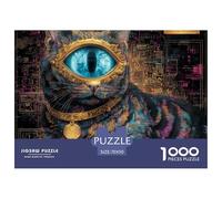 Cute Cat 1000 Piece Educational Puzzle, Premium Paper, Enhance Focus for Adults Teens Pet Puzzles, Gift & Gathering Activity 70x50cm/1000pcs