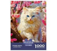 Cute Cat 1000 Piece Jigsaw Puzzle for Adults and Families - Complex Cognitive Game 38x26cm/1000pcs