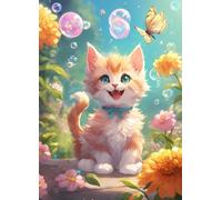 Cute Cat 4000 Piece Jigsaw Puzzles for Adults, Colourful, Challenging & Brainteasing Adult Puzzles 4000 Pieces Bubble, Fun jigsaws for The Whole Family 56x34 Inch