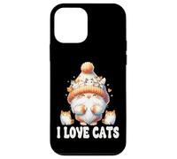 Cute Cat Accessories For Women And Girls Gnome I Love Cats Carcasa para iPhone 12 mini