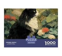Cute Cat Adults Teens Puzzles 1000 Pieces Pet Puzzle, Premium Paper, Educational Brain Game, Ideal Gift for Family & Friends 70x50cm/1000pcs