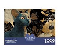 Cute Cat Adults Teens Puzzles 1000 Pieces Pet Puzzle, Premium Paper, Educational Brain Game, Ideal Gift for Family & Friends 38x26cm/1000pcs