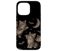 Cute Cat Bat Wing 90s Vintage Halloween Fairycore Graphic Carcasa para iPhone 14 Pro MAX