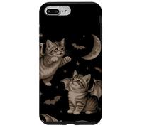 Cute Cat Bat Wing 90s Vintage Halloween Fairycore Graphic Carcasa para iPhone 7 Plus/8 Plus