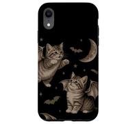 Cute Cat Bat Wing 90s Vintage Halloween Fairycore Graphic Carcasa para iPhone XR