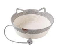 Cute Cat Bed | Cotton Rope Boho Scratching Pet Supplies | Bohemian Round