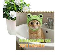 Cute Cat Calendar 2026, 12 Cute Kittens Photos, funny cat calendar 2026, 12 month çat çalendar funny for Home Perfect Ćat Lover Gift