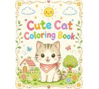 Cute Cat Coloring Book: 30 Fun and Easy Coloring Pages with Adorable Kittens | Large 8.5" × 11" Pages | Perfect for Kids (Tarot Coloring Collection)