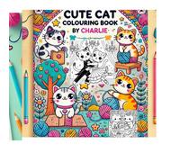 Cute Cat colouring book by Charlie