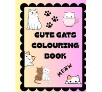Cute cat colouring book for kids