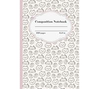 Cute Cat Composition Notebook - Lined Journal for Writing, School & Notes, 6x9 Inch, 100 Pages: Adorable Kitty & Paw Print Notebook for Students, Cat Lovers, Journaling, Planning, and Everyday Use