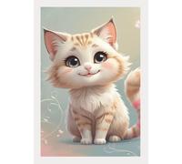 Cute CAT : Daily Planner Lined Journal Notebook, (Black), 150 page, Medium 7 inch x 10 inch , -150 page GSM STANDARD Paper