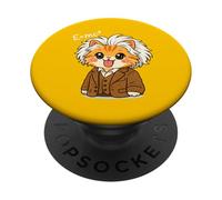 Cute Cat E=MC2 Funny Science Matemáticas Física Ecuaciones Niños PopSockets PopGrip Adhesivo