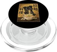 Cute Cat Eating Ramen Noodles Funny Japan Kawaii Cats PopSockets PopGrip para MagSafe