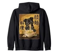 Cute Cat Eating Ramen Noodles Funny Japan Kawaii Cats Sudadera con Capucha