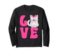 Cute Cat GNOME For Women and Pink Cat Mom Who Loves Cats Manga Larga