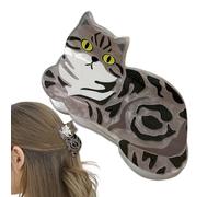 Cute Cat Hair Claw Clip - Small Funny Hairgrips For Women & Girls, Decorative Cat air Clips For Short & Long Hir, Non-Slip Mini Har Catch Claw Barrette Accessory