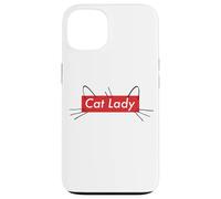 Cute Cat Lady Graphic Carcasa para iPhone 13