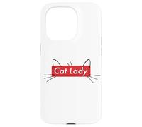 Cute Cat Lady Graphic Carcasa para iPhone 15 Pro