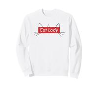 Cute Cat Lady Graphic Sudadera