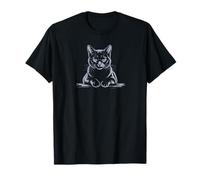 Cute Cat Lover Design for Cat Mom Feline Kitten Camiseta
