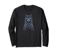 Cute Cat Lover Design for Cat Mom Feline Kitten Manga Larga