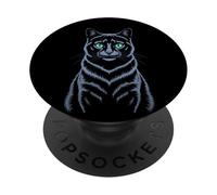 Cute Cat Lover Design for Cat Mom Feline Kitten PopSockets PopGrip Adhesivo