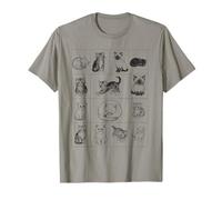 Cute Cat Lovers Art Collection Doce Gatitos Camiseta