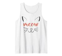 Cute Cat MEOW Cat Lover Camiseta sin Mangas