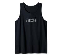 Cute Cat Meow Cat Lover - Funny Camiseta sin Mangas