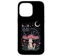 Cute Cat Moon Stars Night Kitty Cat Carcasa para iPhone 14 Pro MAX