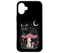 Cute Cat Moon Stars Night Kitty Cat Carcasa para iPhone 16 Plus