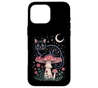 Cute Cat Moon Stars Night Kitty Cat Carcasa para iPhone 16 Pro MAX
