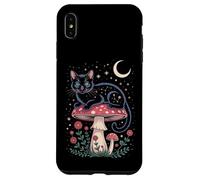 Cute Cat Moon Stars Night Kitty Cat Carcasa para iPhone XS MAX