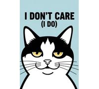 Cute Cat on Blue Cover Design | Lined Notebook 100 Pages | Large Format 11.54 x 7.68 Inches | White Paper Journal for Notes and Writing