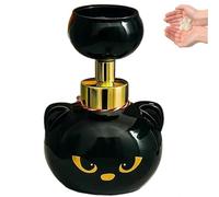 Cute Cat Paw Foam Soap Dispenser, 2026 Black Kitty Foaming Pump Bottle Creates Paw-Shaped Foam, Cute Halloween Black Cats Pawprint Magic Foaming Hand Wash Dispenser (1PC)