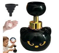 Cute Cat Paw Foam Soap Dispenser, Paw Print Soap Dispenser, Cute Halloween Black Cats Pawprint Magic Foaming Hand Wash Dispensers, Refillable Empty Foam Liquid Container for Bathroom Kitchen (1pc)