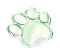 Cute Cat Paw Wrist Rest - Silicone Cushion | 3D Non-Slip Ergonomic Pad | Soft Gel Desktop Support, Pink Clear Aesthetic, Waterproof Dirt Resistant, for Office Laptop Typing, 4.7x4 Inch