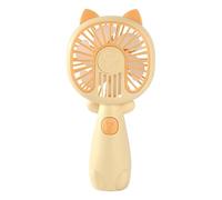 Cute Cat Personal Fan - USB Rechargeable Mini Hand Held Cooling Fan, Portable Cartoon Pocket Air Cooler, Lightweight Quiet Travel Accessory | For Summer Office School Bedroom Outdoor Camping Uses
