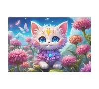 Cute Cat Puzzle Games for Adults Y Niños - for Creativity And Mindfulness - Challenging Jigsaw Puzzles 1000 Piezas for Family (75 × 50 cm)