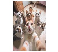 Cute Cat Puzzle Games for Adults Y Niños - for Creativity And Mindfulness - Challenging Jigsaw Puzzles 1000 Piezas for Family 78×53cm