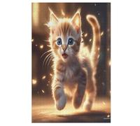 Cute Cat Puzzle Games for Adults Y Niños - for Creativity And Mindfulness - Challenging Jigsaw Puzzles 1000 Piezas for Family 78×53cm
