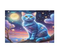 Cute Cat Puzzle Games for Adults Y Niños - for Creativity And Mindfulness - Challenging Jigsaw Puzzles 1000 Piezas for Family (75 × 50 cm)