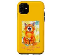Cute Cat - Ríe con todo tu corazón todos los días 1 - Fan Fun Carcasa para iPhone 11