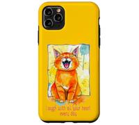 Cute Cat - Ríe con todo tu corazón todos los días 1 - Fan Fun Carcasa para iPhone 11 Pro Max