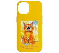 Cute Cat - Ríe con todo tu corazón todos los días 1 - Fan Fun Carcasa para iPhone 14